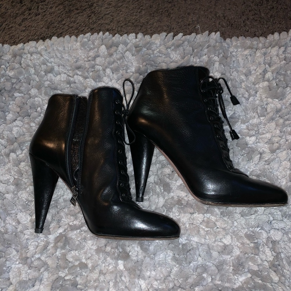 Authentic Prada Black Leather Boots